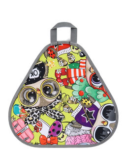 Ледянка мягкая треугольная Sova, лимонный, рисунок МИКС