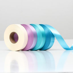 Цена за 4 шт. Лента для декора и подарков, МИКС (35,33,17,10), 2 см х 45 м