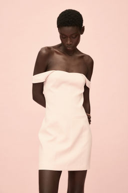 Vestido off-the-shoulder - H&m фото 5