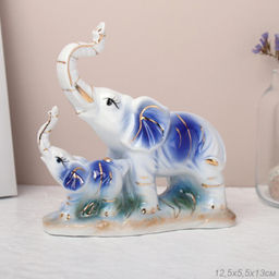 Статуэтка Слоны 13х6х12 см / W3123 /уп 60/