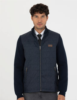 Lacivert Slim Fit Fermuarl_ Triko H_rka - Pierre cardin фото 3