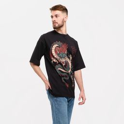 Футболка KAFTAN «Dragon», черный, р. 46