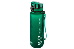 Бутылка для воды 1000 мл 7,8*7,8*28,5 см "Style Matte" с углублениями д/пальцев темно-зеленая