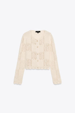 POINTELLE KNIT CARDIGAN - Zara фото 5