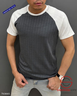 Мужская однотонная футболка