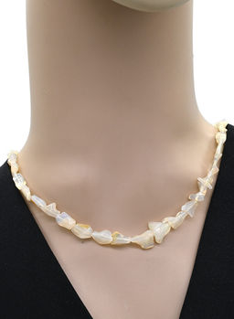 Бусы из Опала галтовка на увеличение 44см, 8,2г