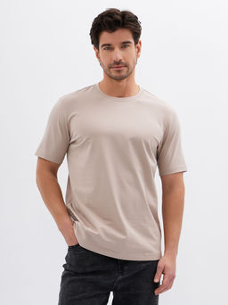 Футболка мужская короткий рукав GREG G145-KO-HJ-20115-N (серо-бежевый)