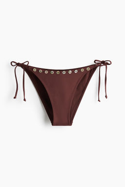 Braga de bikini cheeky con tiras de anudar