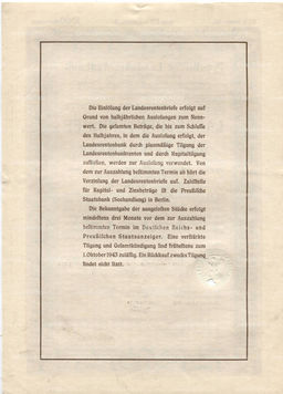Облигация 4,5% 1000 рейхсмарок 1940 года Германия