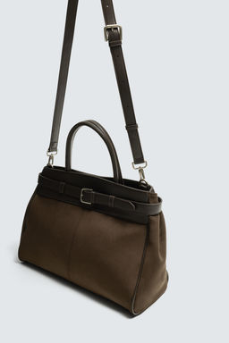 BOLSO COMBINADO CINTUR?N / Marr?n - Zara фото 3