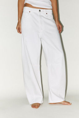 TRF BAGGY BALLOON MID-WAIST JEANS - Zara фото 43