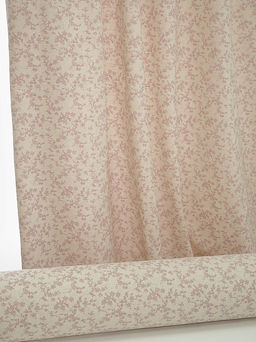 Хлопколен Туаль де Жуи - прованс цветы цв.брусника (на суровом), ш.1.4м, лен-15%, хл-85% - Купава фото 2