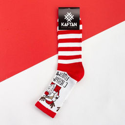 Носки новогодние мужские KAFTAN С НГ, размер 41-44 (27-29 см)  фото 3