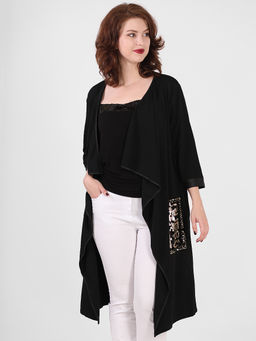 Кардиган ниже колена женский - Almond фото 5