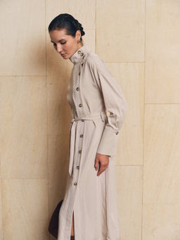 Платье с поясом 512.050112/Св.серый