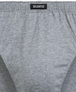 ATLANTIC 3MP-205 Трусы классика Check - набор 3 шт. темно-синий + серый меланж + зеленый  фото 5