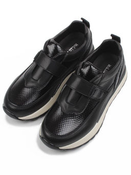 03-A238-1 BLACK Кроссовки женские (натуральная кожа)