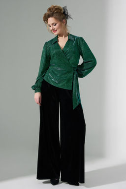 Блуза Euro Moda 484 зеленый