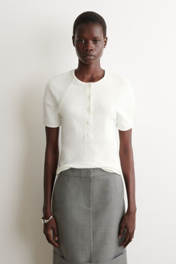 CAMISETA HENLEY DE CANAL? CON CUELLO REDONDO - H&m фото 3