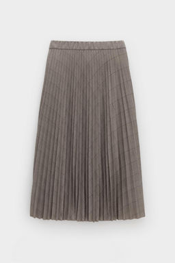 ЕВТ 7039/кремовый,клетка глен юбка жен