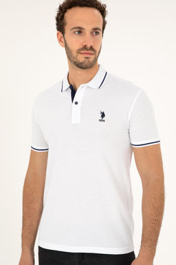 U. S. Polo Assn / Мужская белая базовая футболка - U.s. polo assn фото 3
