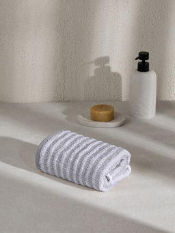 Полотенце махровое 35x70 серый махровая ткань