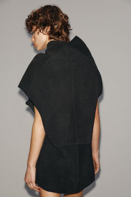 100% SUEDE LEATHER TOP - Zara фото 3