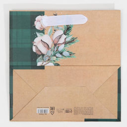 Пакет крафтовый квадратный Волшебного праздника, 22 22 11 см - Дарите счастье фото 7