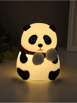 Фигурка светящаяся RISALUX «Панда в шарфе», 2 Вт, LED-ночник антистресс, RGB, USB, 10.5×10×13.5 см