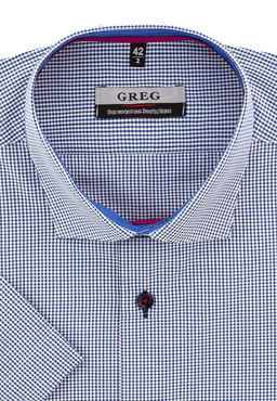 Сорочка мужская короткий рукав GREG 124/109/7489/Z/1