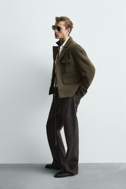 100% WOOL POCKET JACKET LIMITED EDITION - Zara фото 4