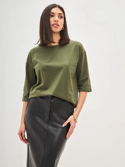 Лонгслив F112-1001. khaki - Fine joyce фото 5