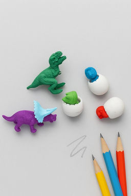 Ластики "Dino eggs", 5 шт. в наборе