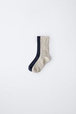 2-PACK OF LONG BUTTONED SOCKS