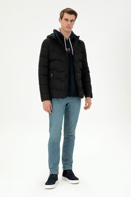 Мужское черное пальто Неожиданная скидка в корзине - U.s. polo assn фото 4