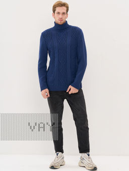 Свитер мужской 5242-12381. 8400277 индиго