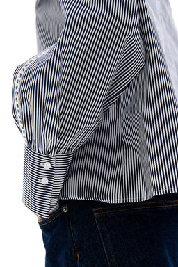 Blusa de algodon con ribetes de encaje - H&m фото 4