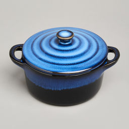 ГОРШОЧЕК ДЛЯ ЗАПЕКАНИЯ REACTIVE BLUE 18,5*14,5*6,5/10СМ 600 МЛ - Agness фото 5