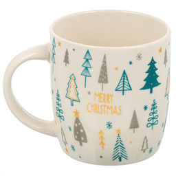 Кружка керамика, 330 мл, Рождествеские символы, Y4-7506, в ассортименте (453608) #НовыйГод - Daniks фото 2