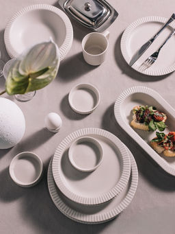 Тарелки Magistro Jarwah Lausanne, d=25 см, обеденные, набор 2 шт., фарфор, белые  фото 9