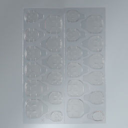 Накладные ногти Однотонный чёрный, 24 шт., клеевые пластины, форма квадрат, глянцевые, чёрные - Beauty fox фото 6