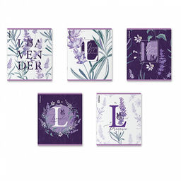 Цена за 5 шт. Тетрадь общая ученическая ErichKrause Lavender, 48 листов, клетка, выборочный УФ-лак_MIX-PACK фото 2