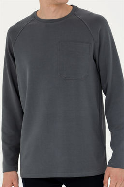 Мужской свитшот антрацитового цвета - U.s. polo assn фото 6