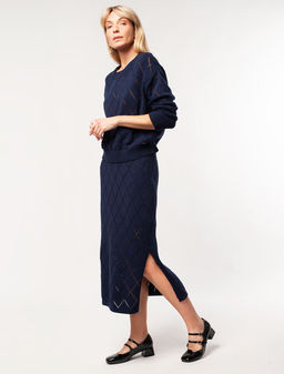 VILATTE / Вязаная юбка на подкладке  фото 5