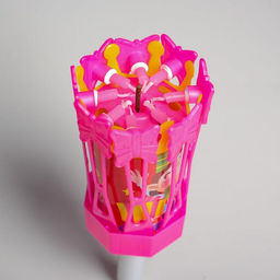 Свеча для торта музыкальная Цветок, розовая, 155 см - Страна карнавалия фото 2