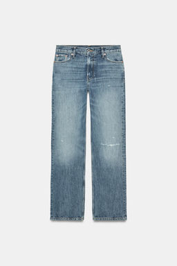 JEANS ZW COLLECTION BOOTCUT TIRO MEDIO / Azul medio - Zara фото 2