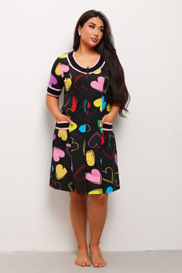 Халат женский из кулирки Марфа сердечки - Амадэль фото 6