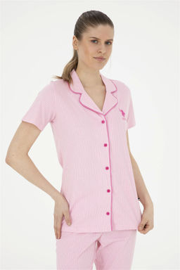 Женский розовый пижамный комплект Неожиданная скидка в корзине - U.s. polo assn фото 3