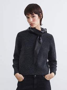 Bisiklet Yaka Kad?n Triko Kazak