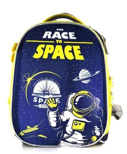 Рюкзак Schoolformat Race to space, модель ERGONOMIC+, жесткий каркас, двухсекционный, 38х3...
